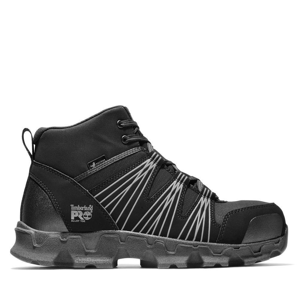 Bocanci De Muncă Timberland Barbati Negrii - Pro® Powertrain Alloy Toe Esd Mid - Romania - RPXICT436